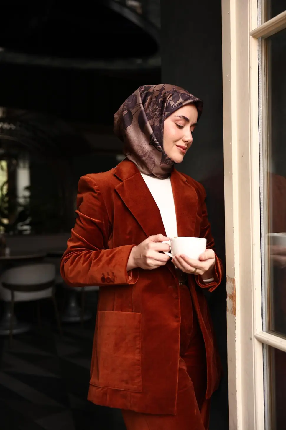 Silk Home Twill İpek Eşarp 11497-09 Vizon, Mor
