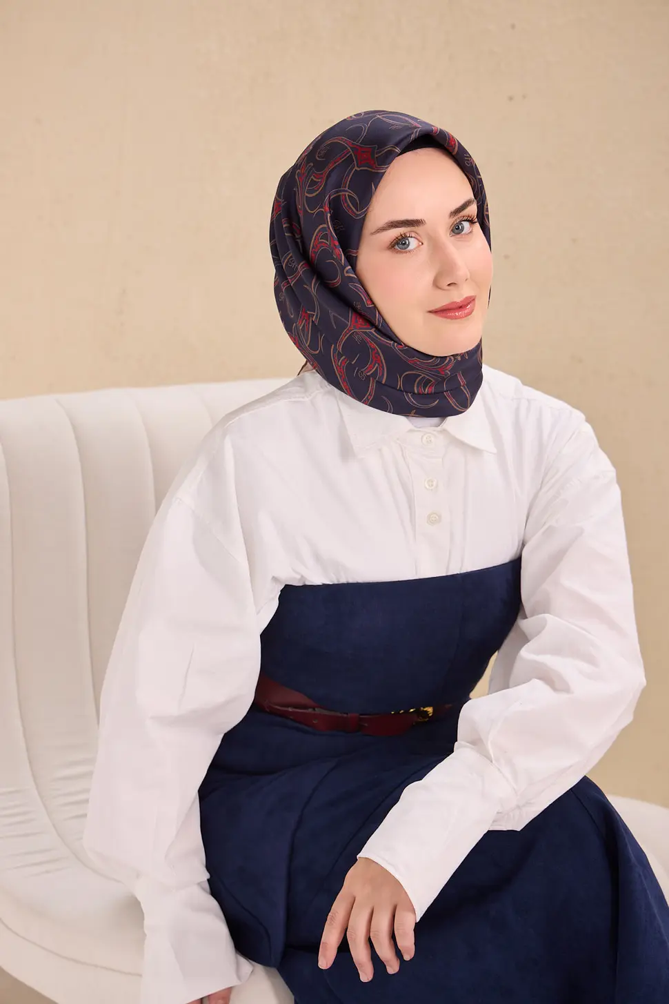 Silk Home Twill İpek Eşarp 11509-11 Barok Lacivert