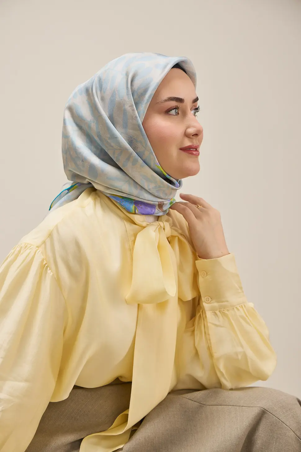 Silk Home Twill İpek Eşarp 11511-04 Evreka Gümüş