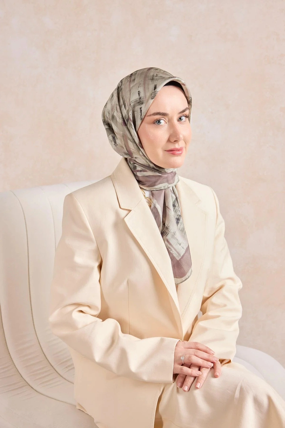 Silk Home Twill İpek Eşarp 11527-10 Mürdüm, Vizon