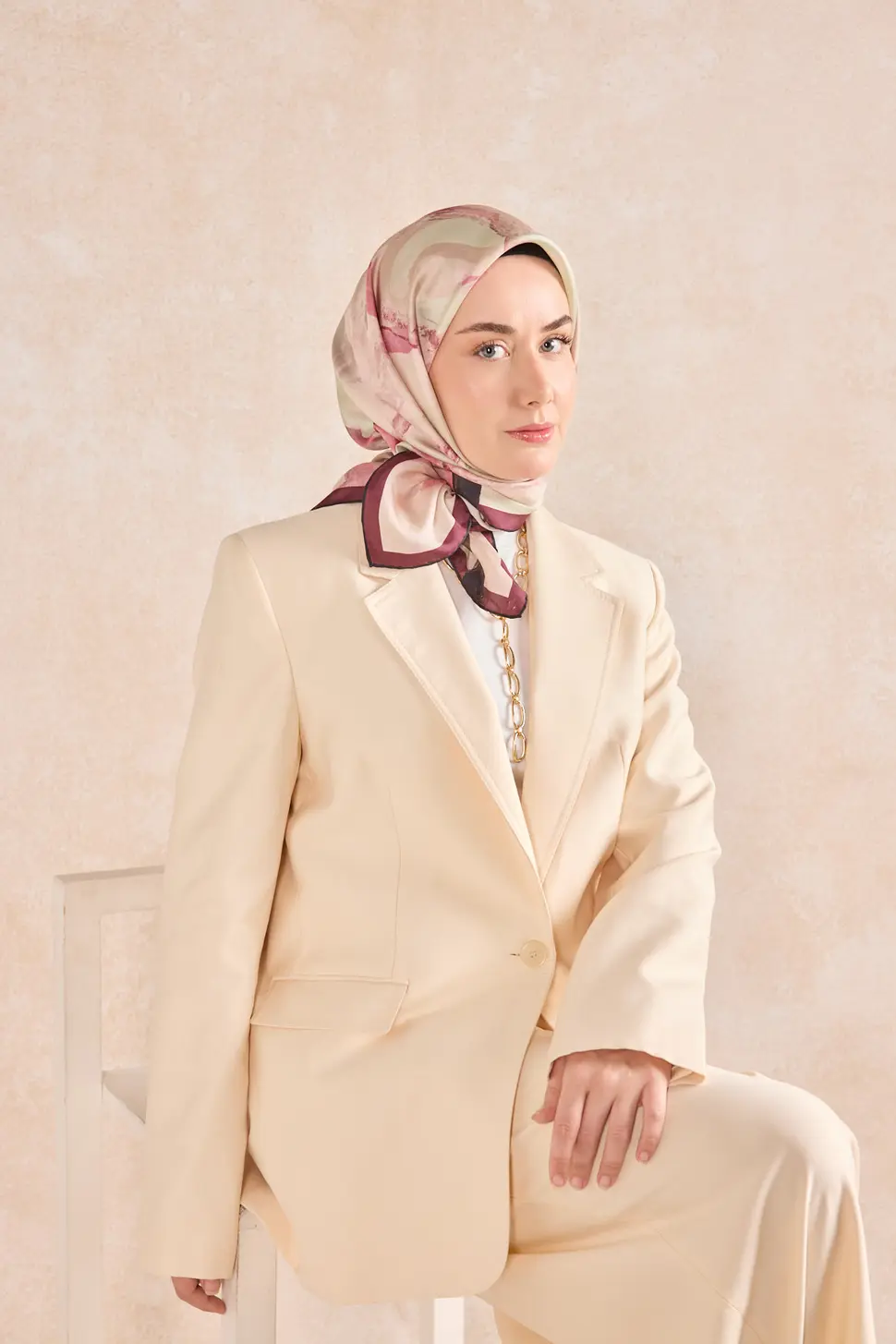 Silk Home Twill İpek Eşarp 11528-09 Petal Gül Kurusu