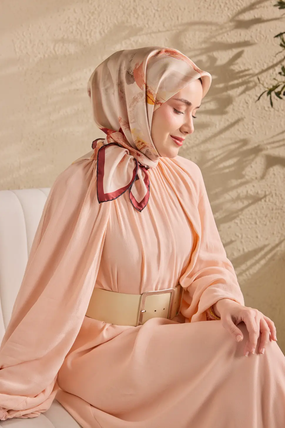 Silk Home Twill İpek Eşarp 11528-11 Petal Bordo