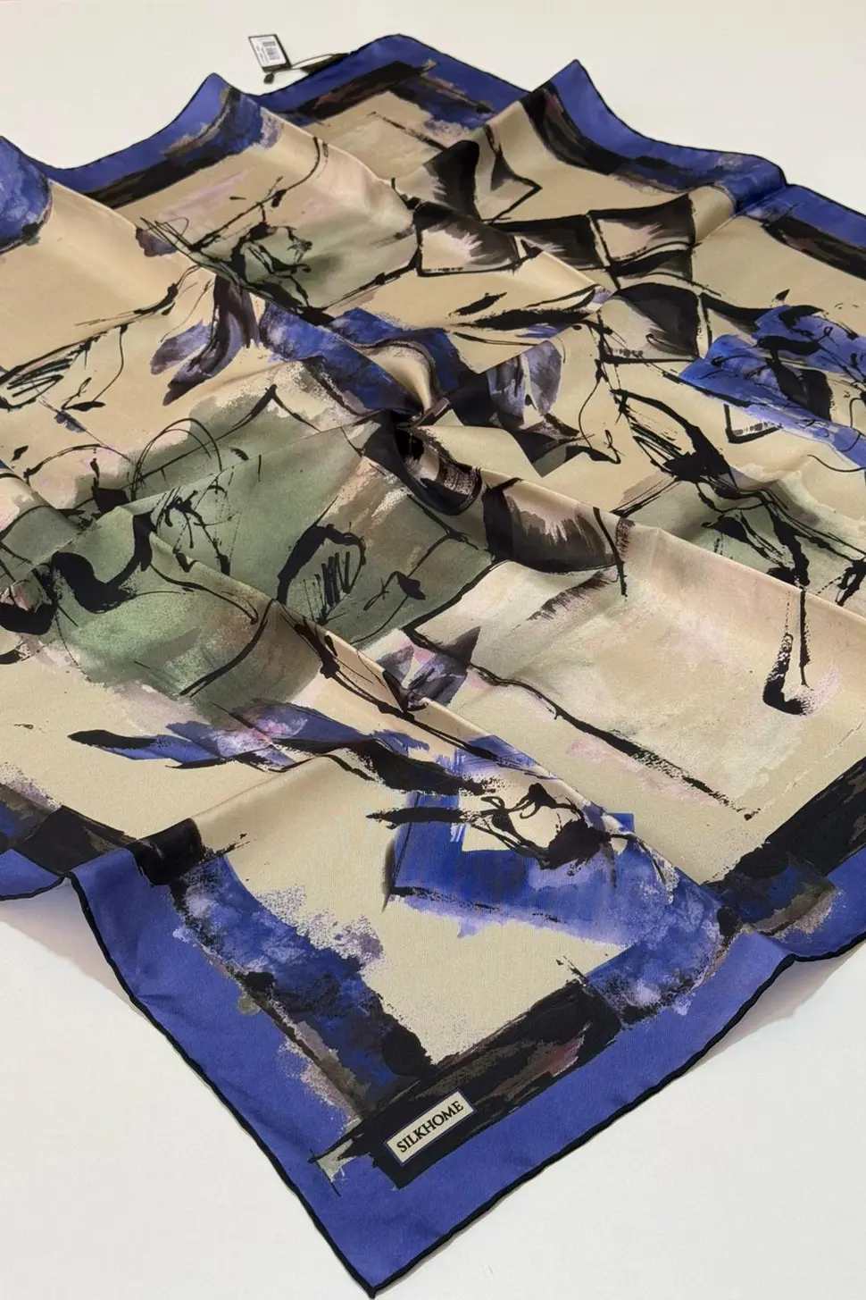 Silk Home Twill İpek Eşarp 11529-09 Signature Açık Bej