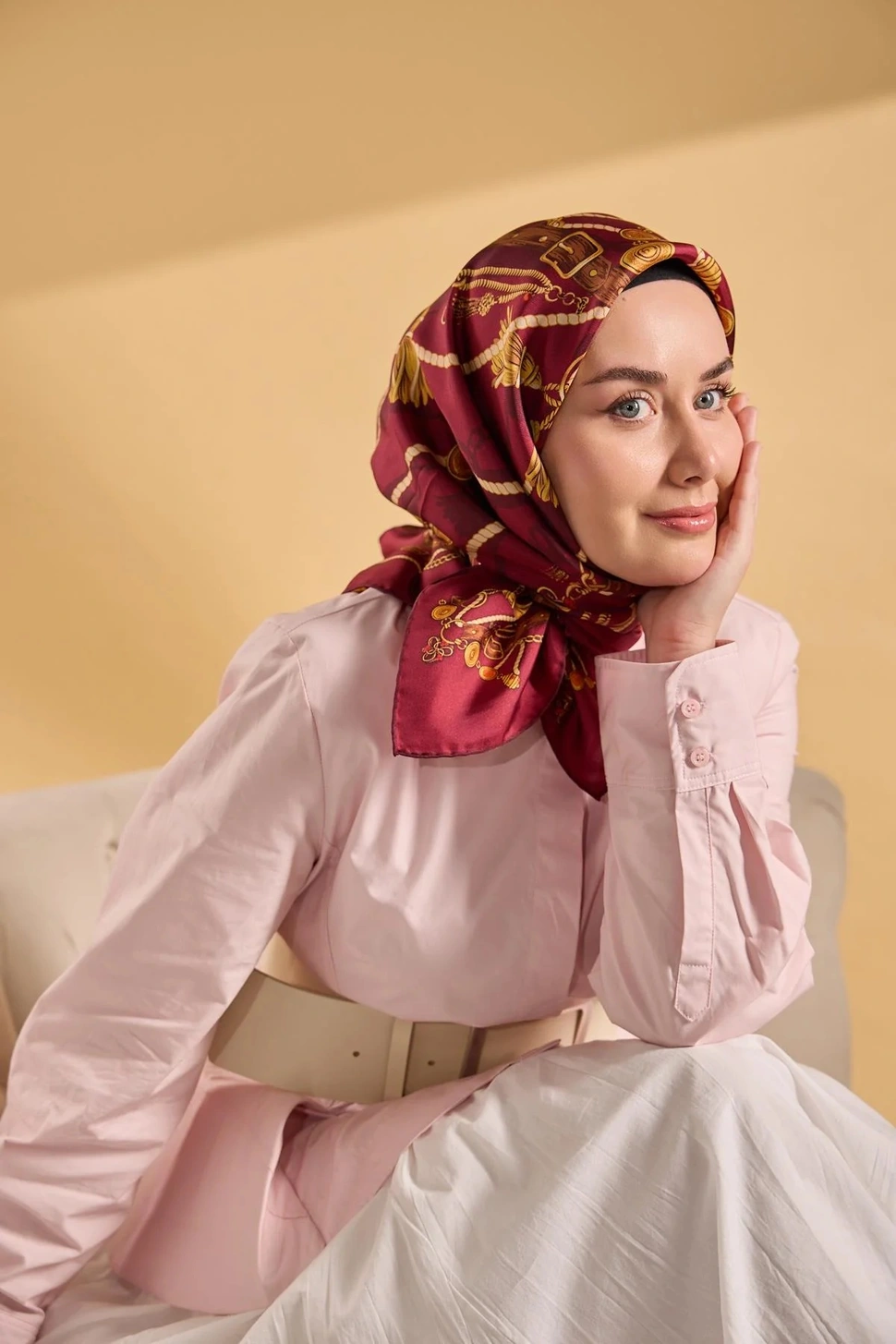 Silk Home Twill İpek Eşarp 11530-12 Vişne Çürüğü