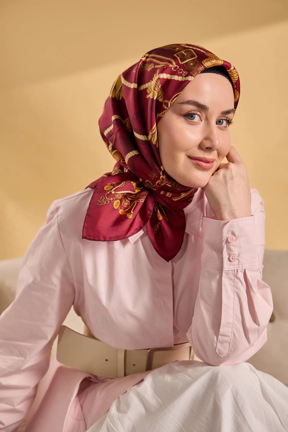 Silk Home Twill İpek Eşarp 11530-12 Vişne Çürüğü