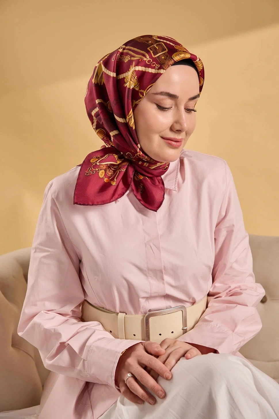 Silk Home Twill İpek Eşarp 11530-12 Vişne Çürüğü