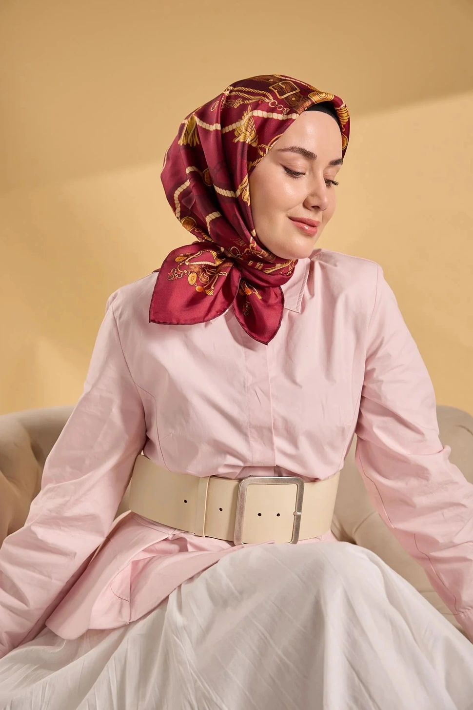 Silk Home Twill İpek Eşarp 11530-12 Vişne Çürüğü