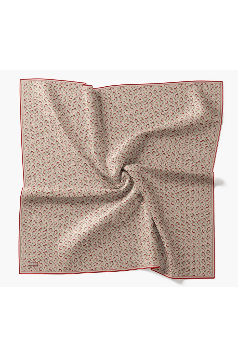 Silk Home Twill İpek Eşarp Mini Bouquet Krem