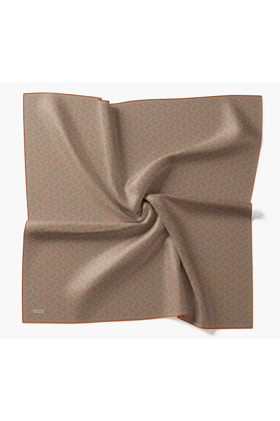Silk Home Twill İpek Eşarp Mini Bouquet Vizon