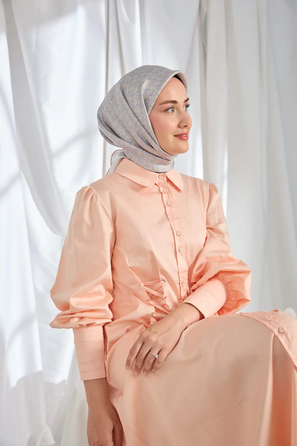 Silk Home Twill İpek Eşarp Mini Bouquet Lila