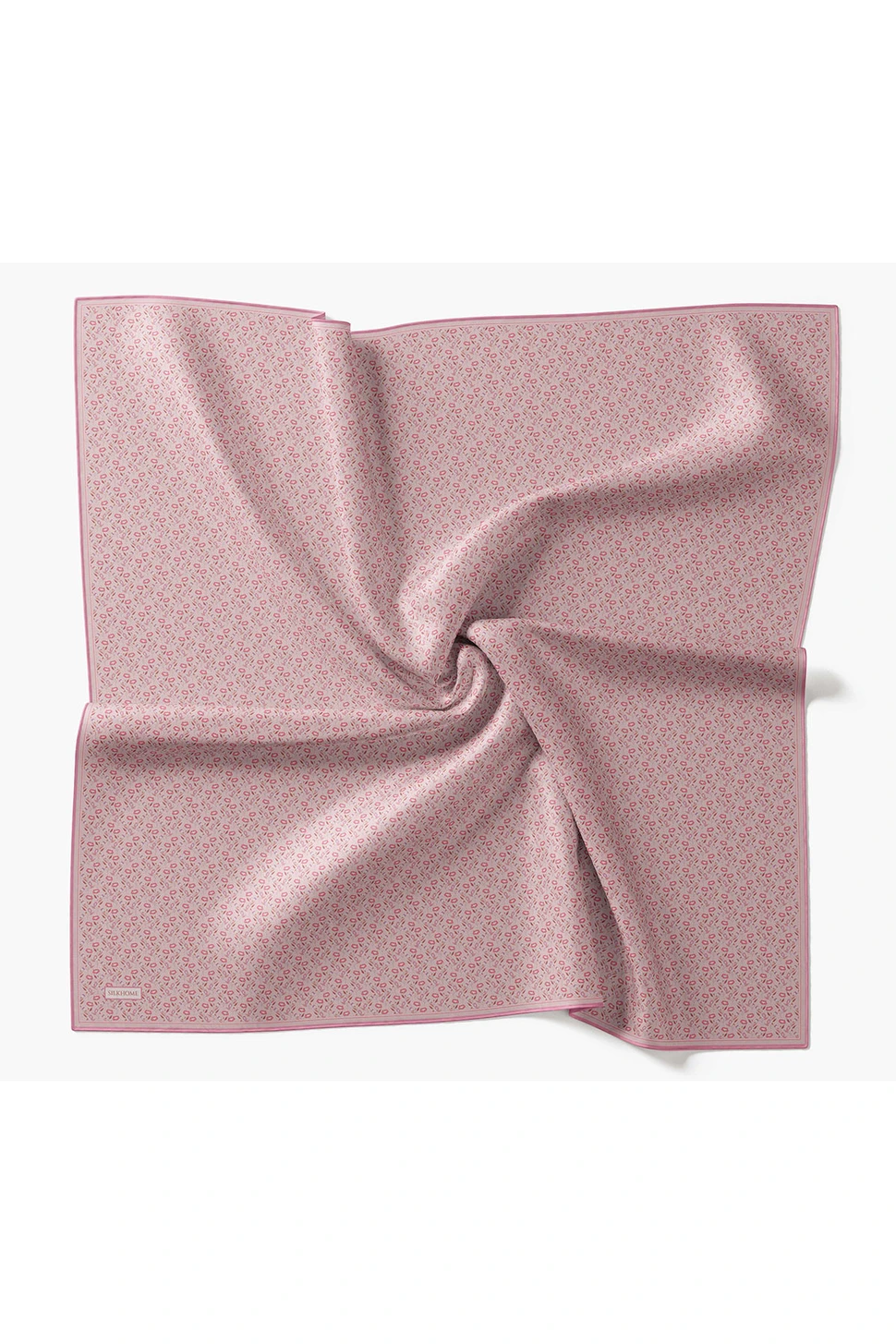 Silk Home Twill İpek Eşarp Mini Bouquet Pembe