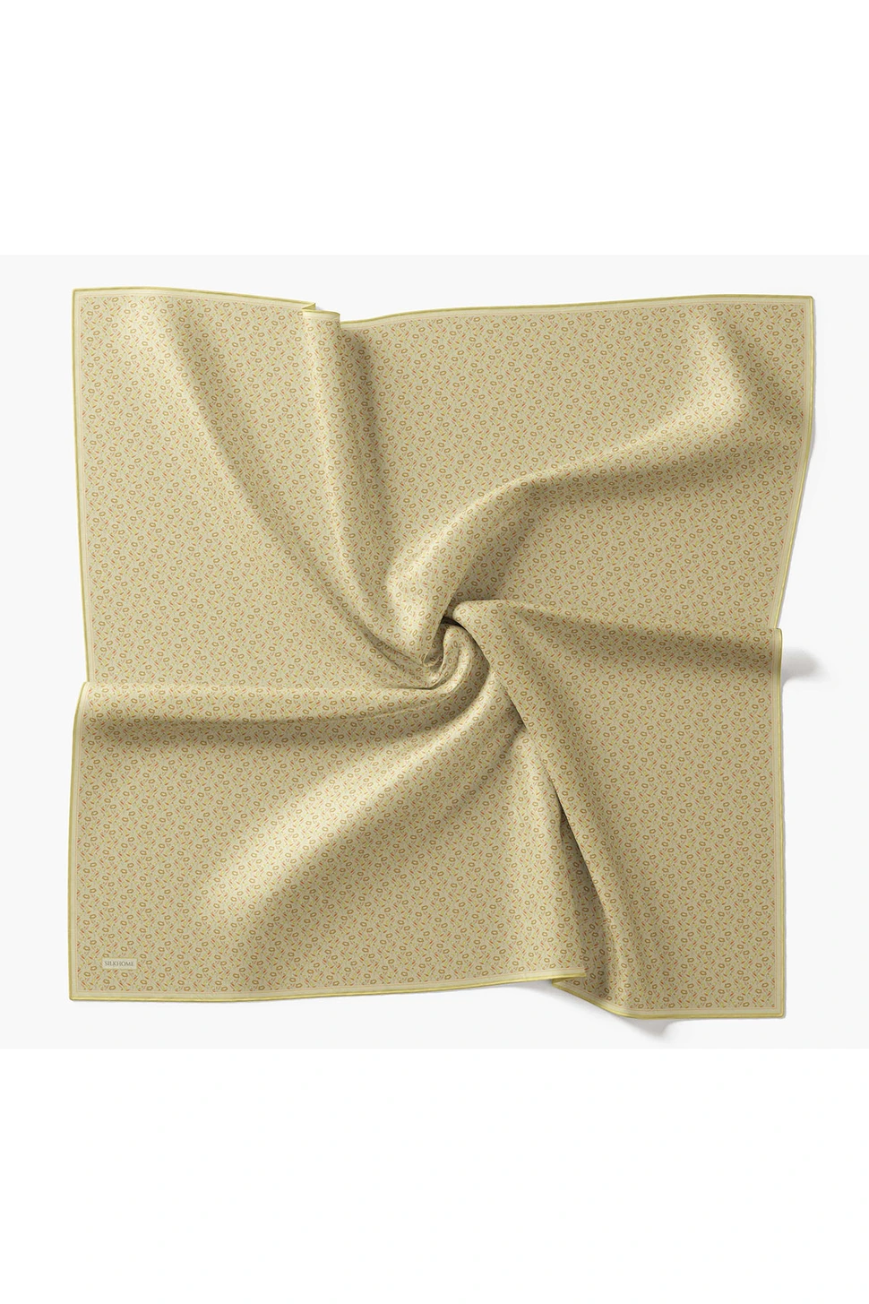 Silk Home Twill İpek Eşarp Mini Bouquet Açık Sarı