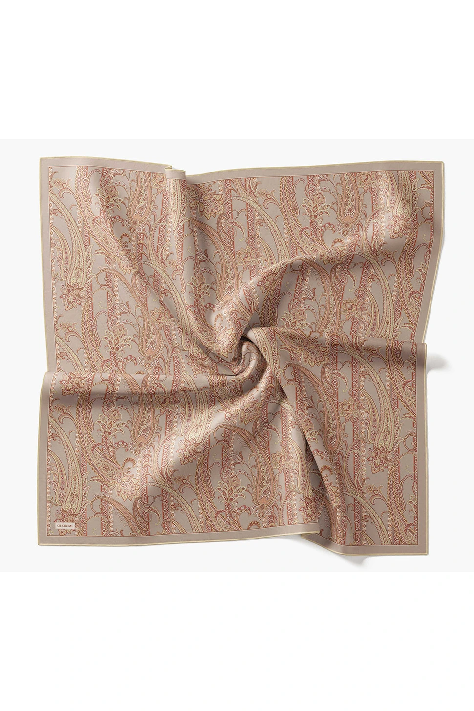 Silk Home Twill İpek Eşarp Ottoman Paisley Gri