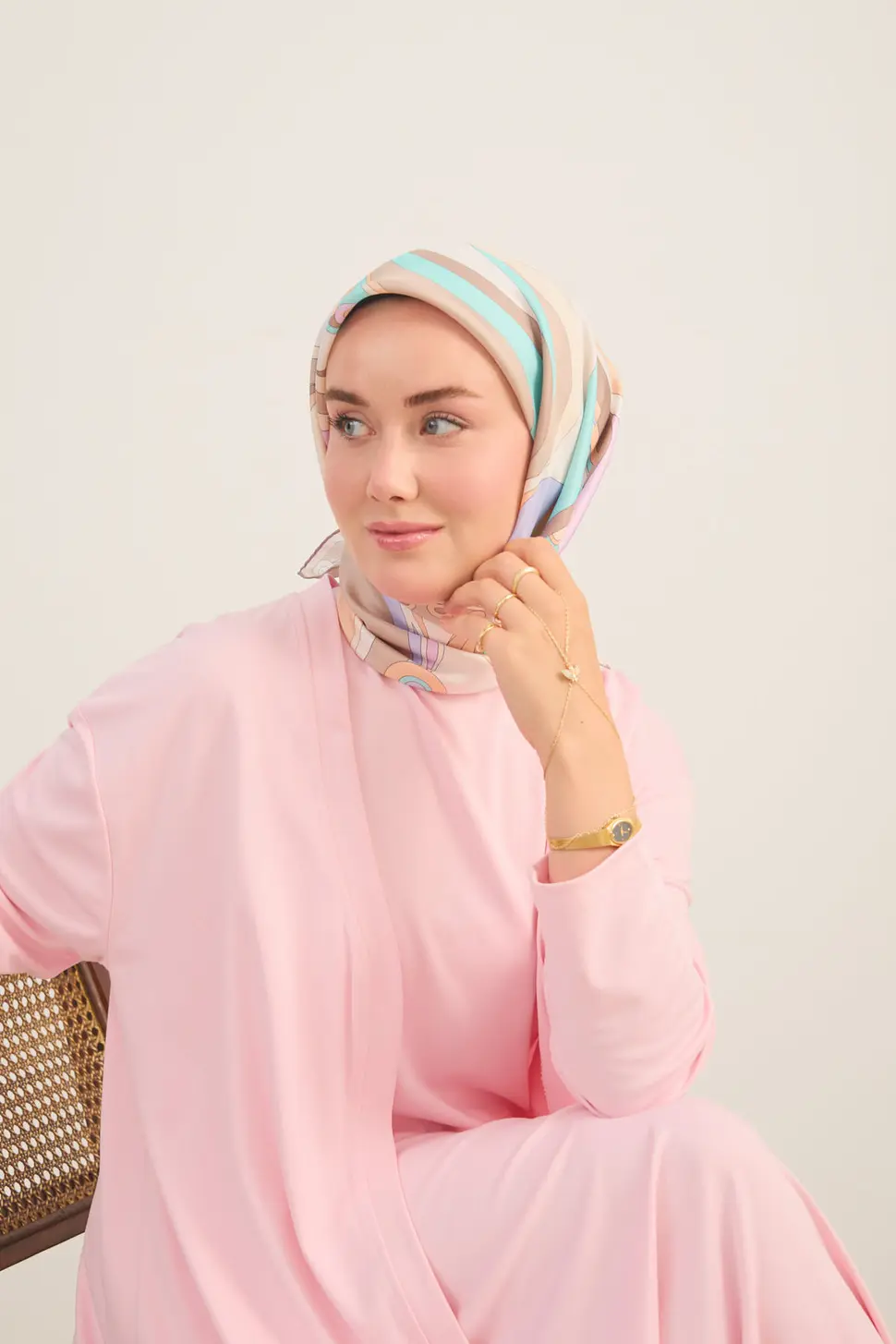 Silk Home Twill İpek Eşarp Retro Paisley Yavruağzı