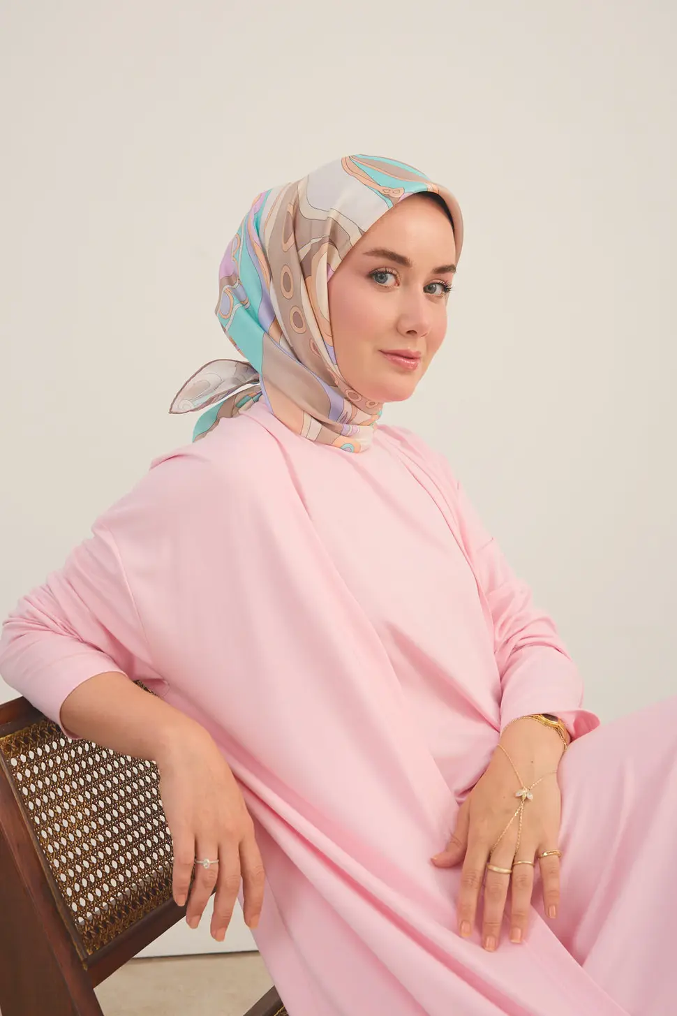 Silk Home Twill İpek Eşarp Retro Paisley Yavruağzı