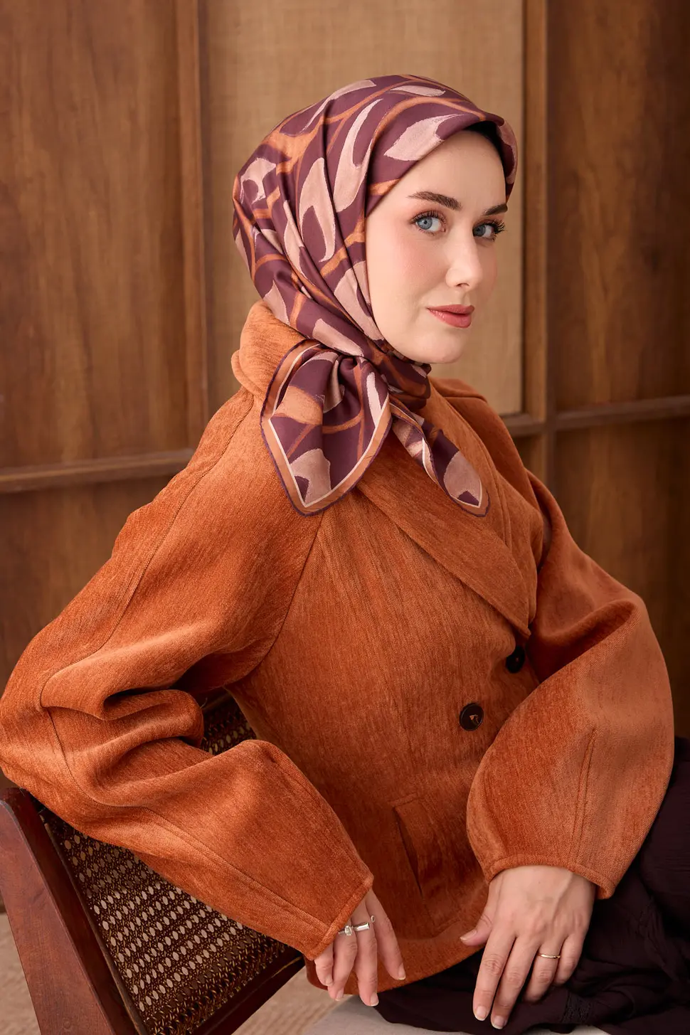 Silk Home Twill İpek Eşarp Aurelia Bordo