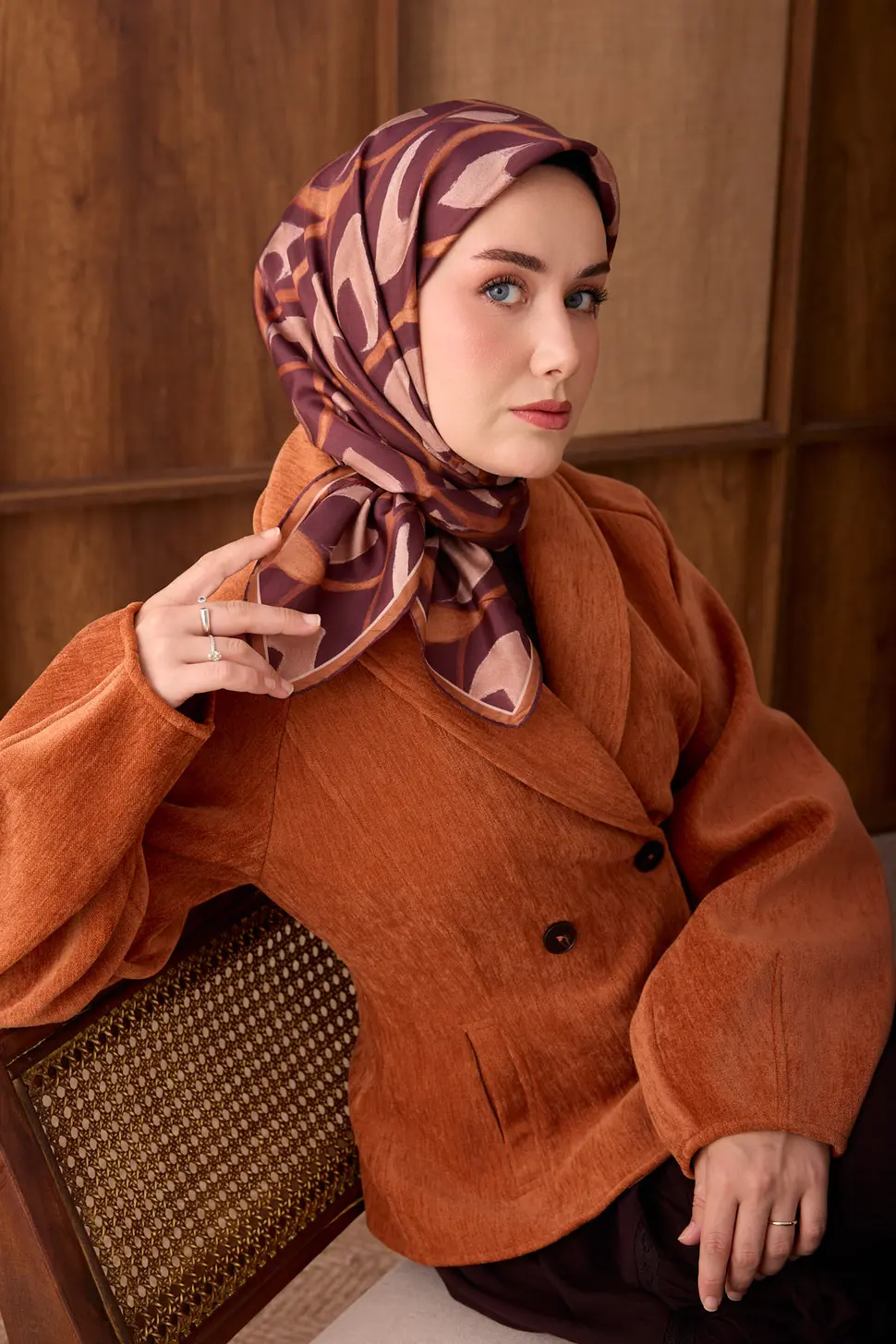 Silk Home Twill İpek Eşarp Aurelia Bordo