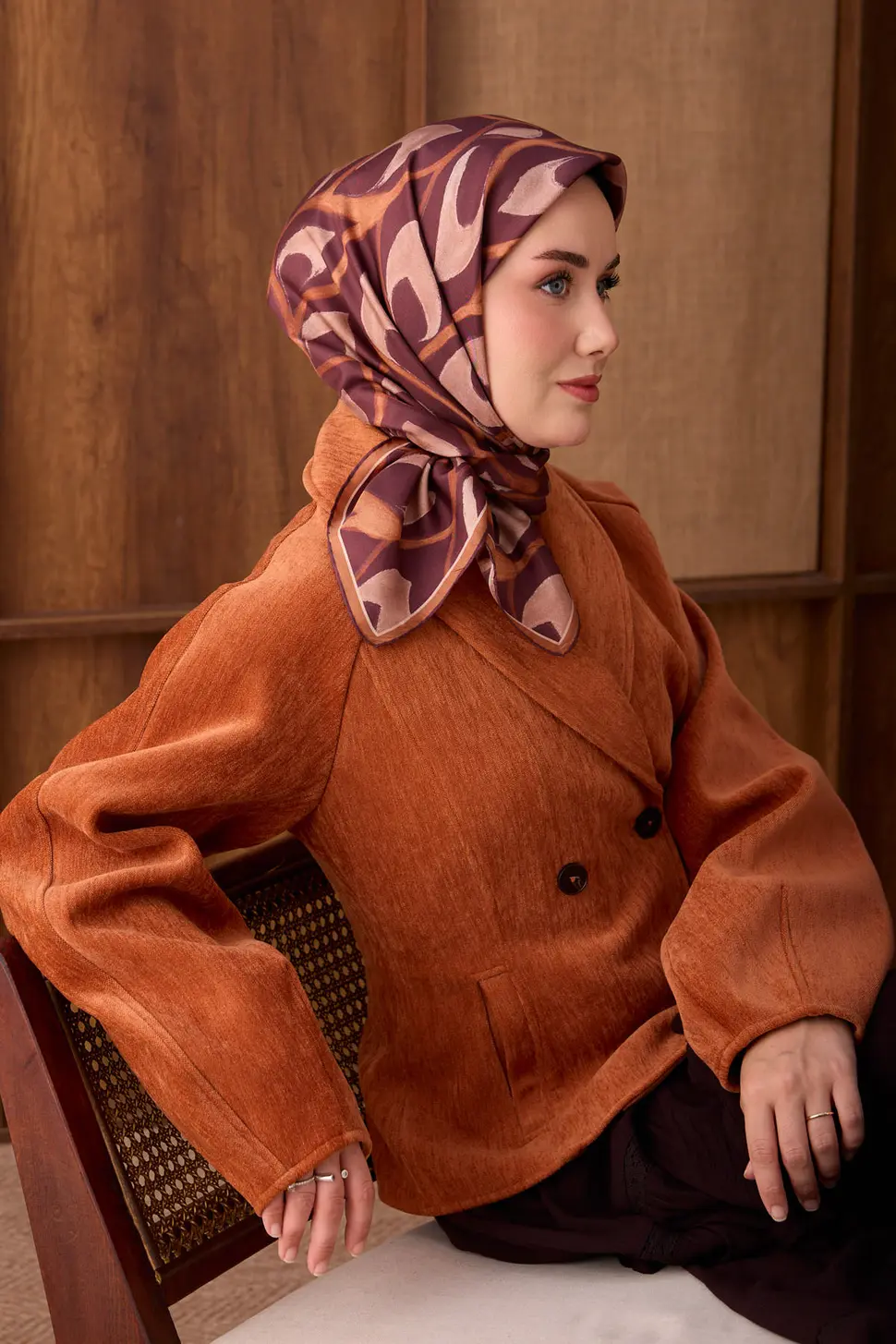 Silk Home Twill İpek Eşarp Aurelia Bordo