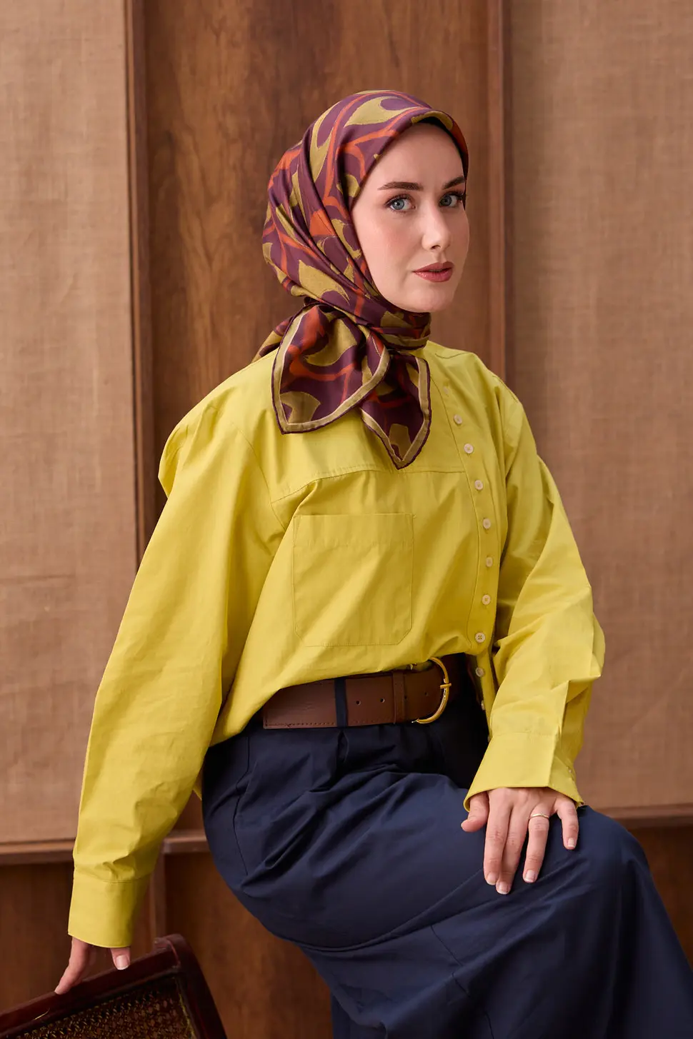 Silk Home Twill İpek Eşarp Aurelia Mürdüm