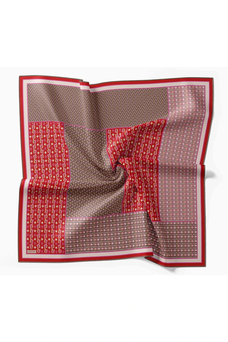 Silk Home Twill İpek Eşarp Mihenk Kırmızı