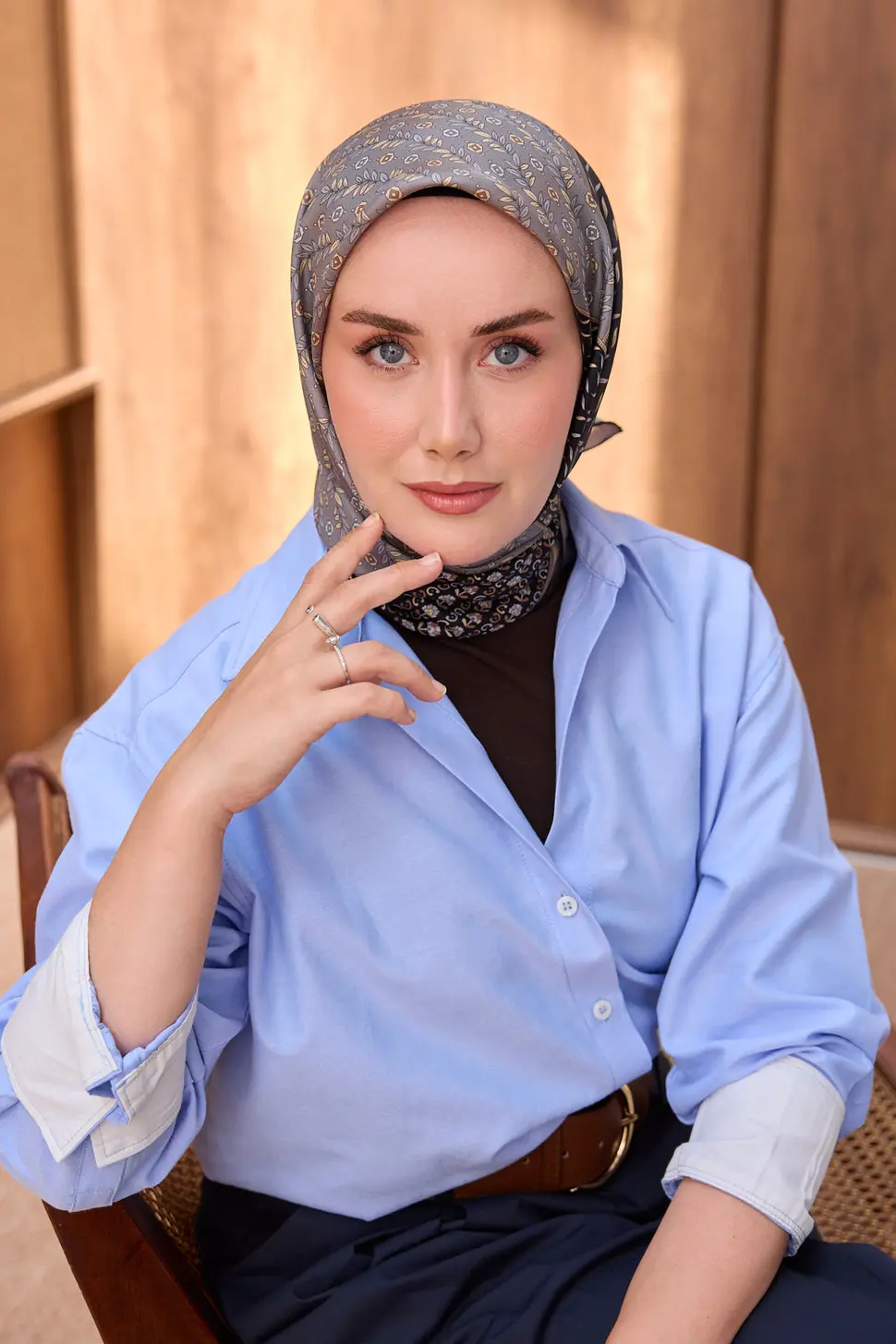 Silk Home Twill İpek Eşarp Mihenk Siyah