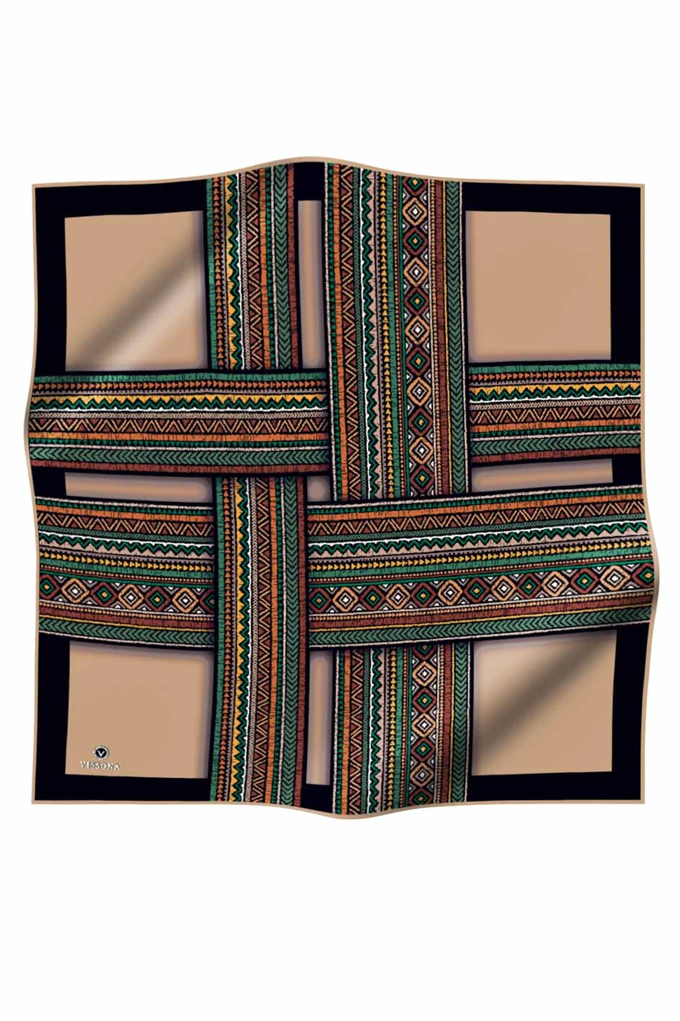 Vissona Twill İpek Eşarp 17025-7