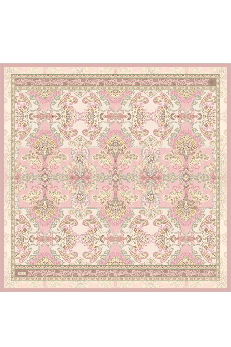 Belli Twill İpek Eşarp Pembe