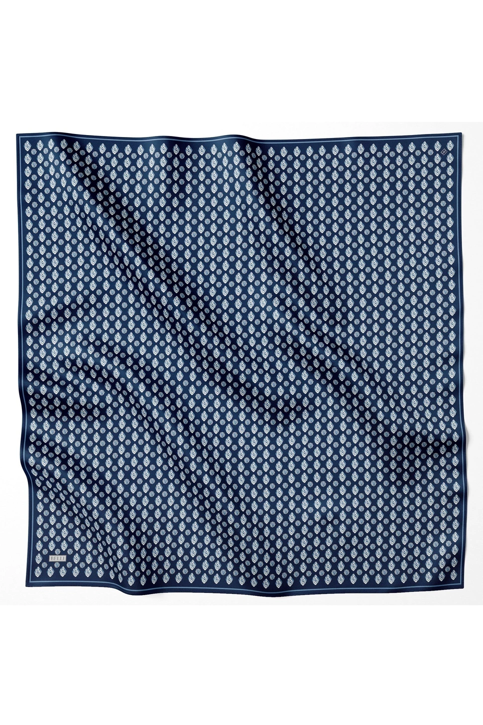 Belli Twill İpek Eşarp Lacivert