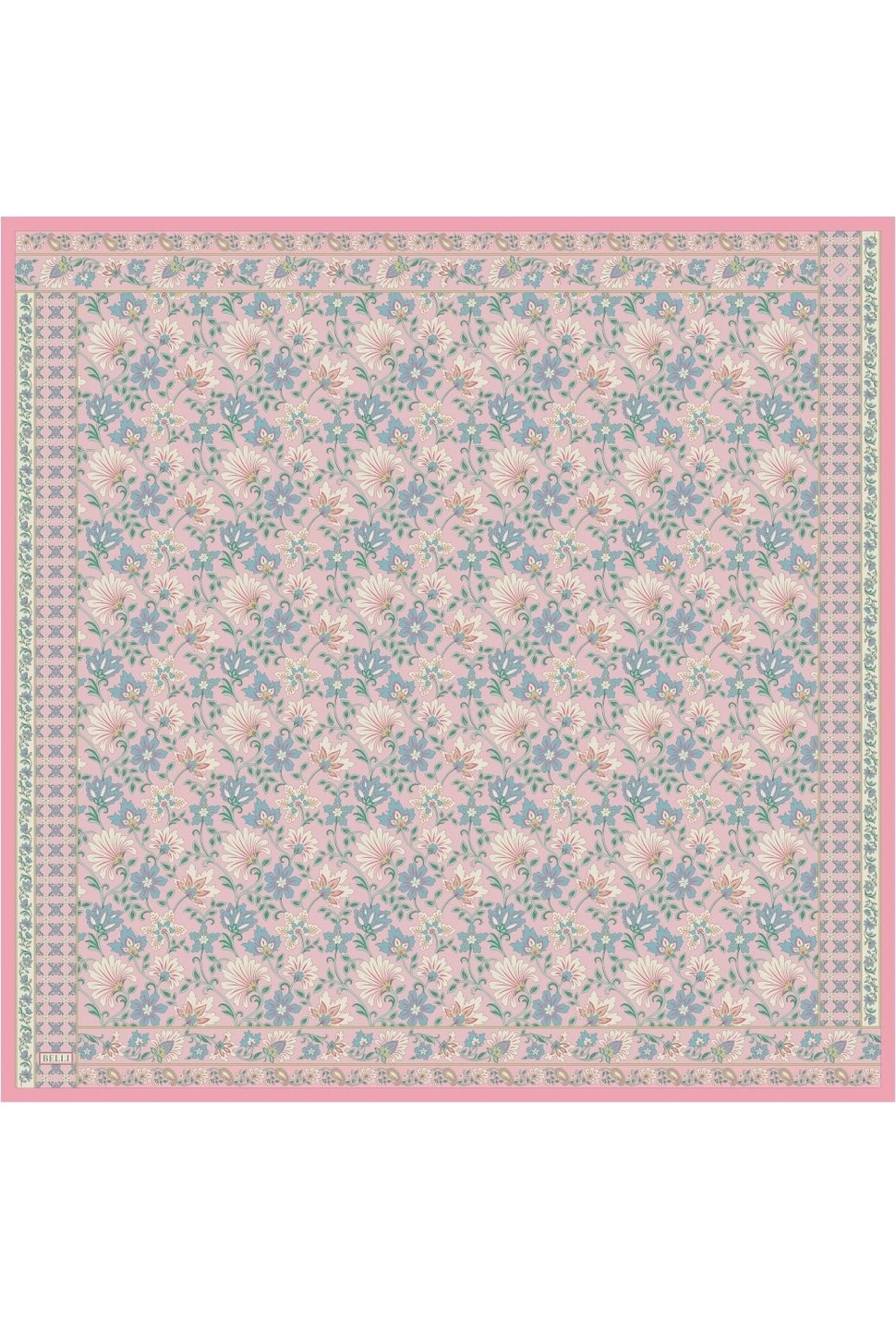 Belli Twill İpek Eşarp Pembe
