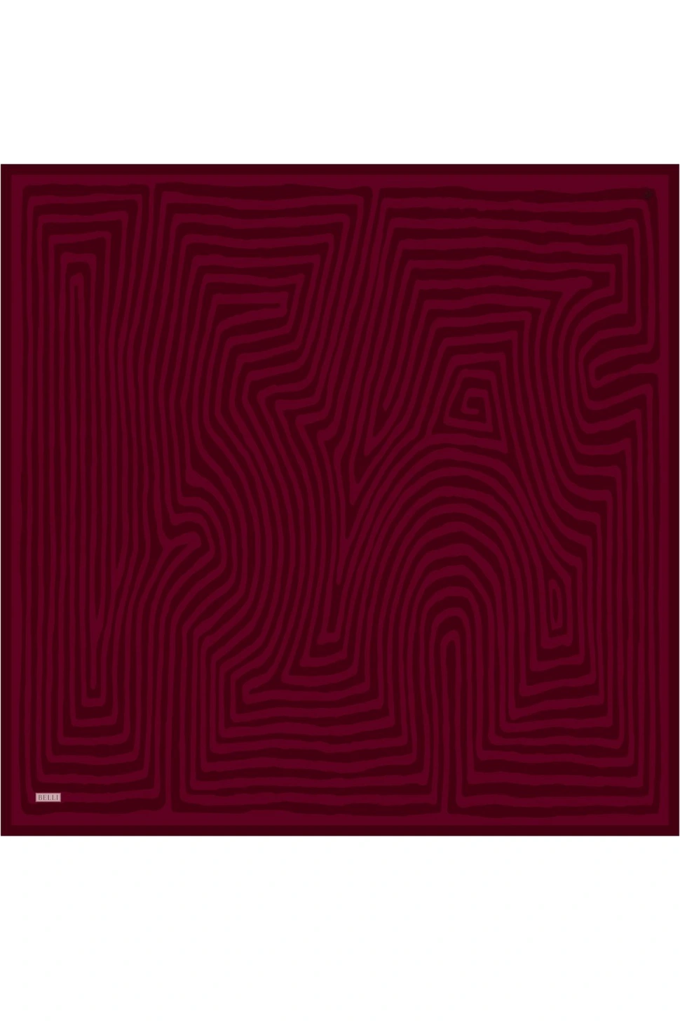 Belli Twill İpek Eşarp 4325-51 Bordo, Kırmızı