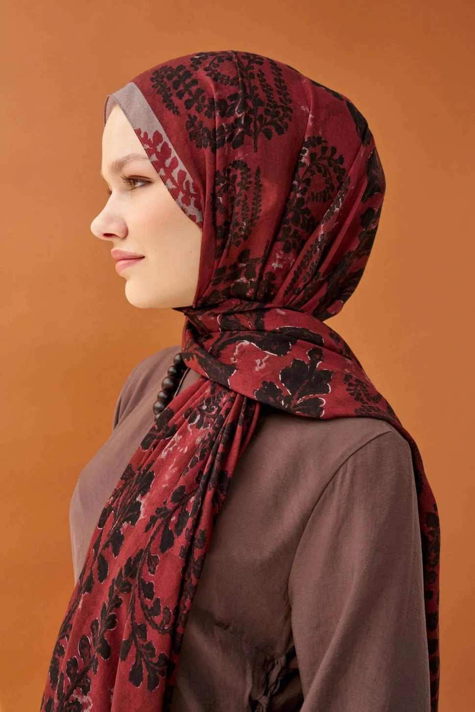 Silk Home Riva Şal Tencel Spring Blossoms Bordo