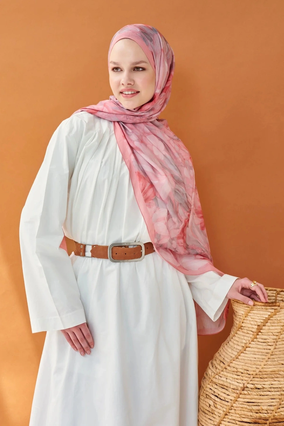 Silk Home Riva Şal Tencel Wild Flower Pembe