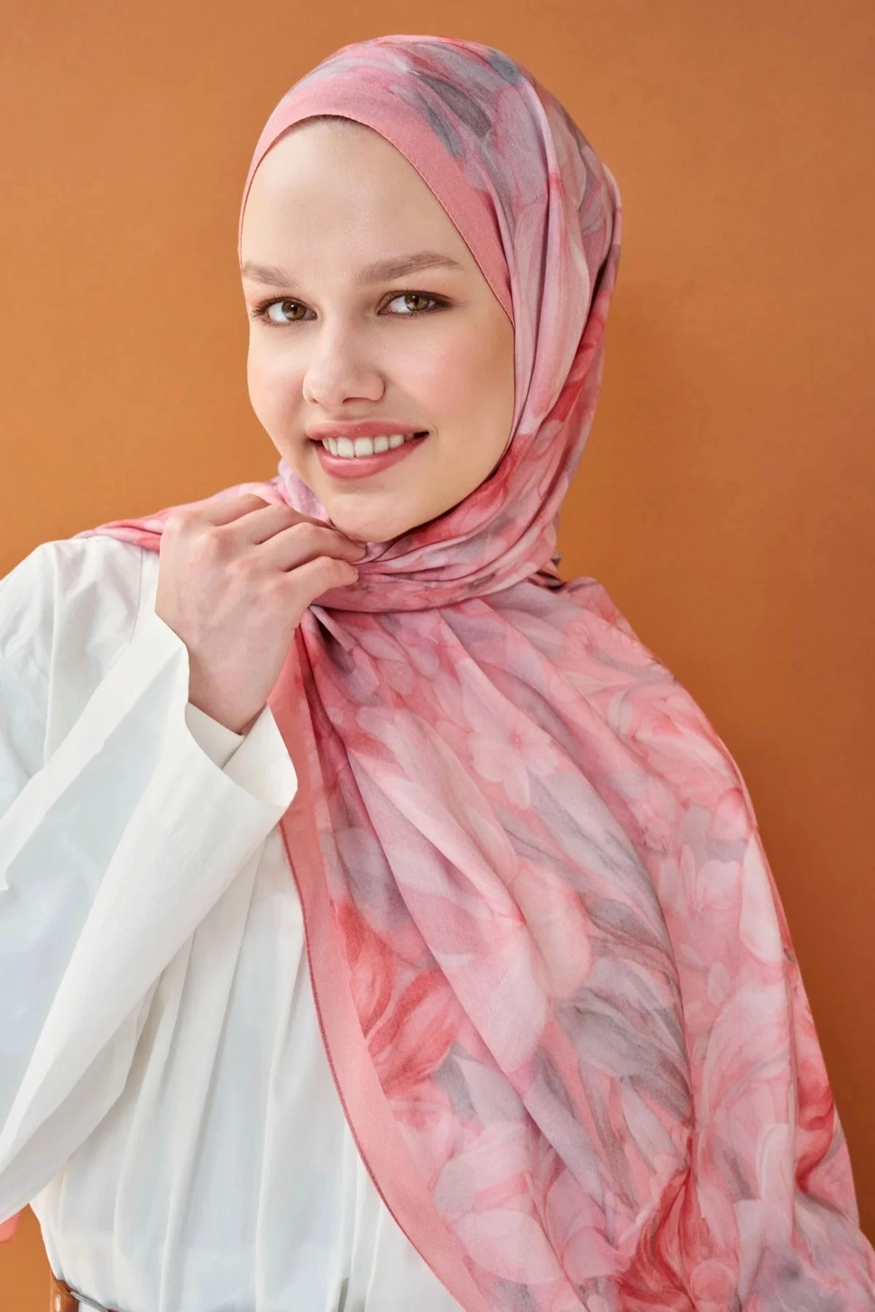 Silk Home Riva Şal Tencel Wild Flower Pembe