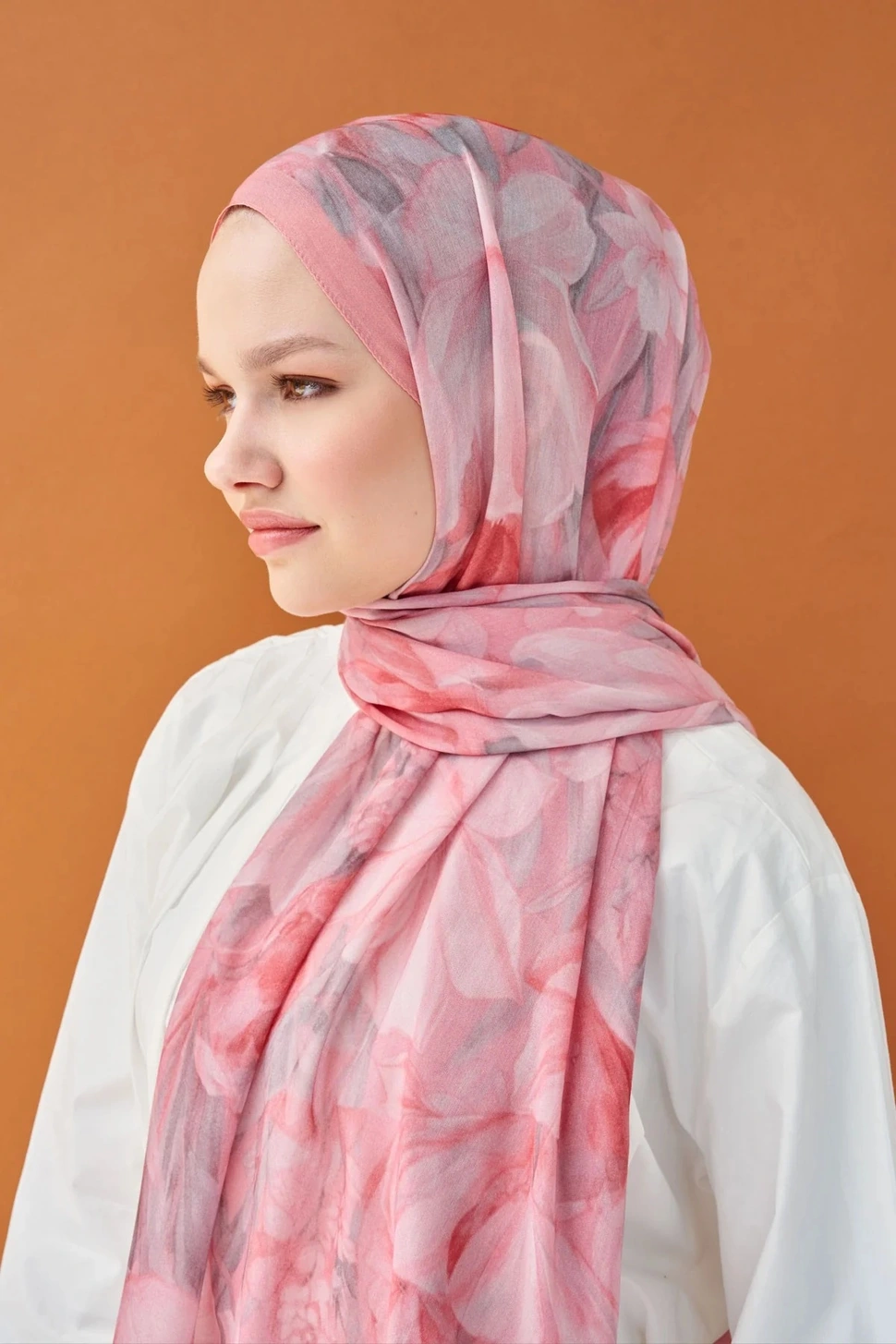 Silk Home Riva Şal Tencel Wild Flower Pembe