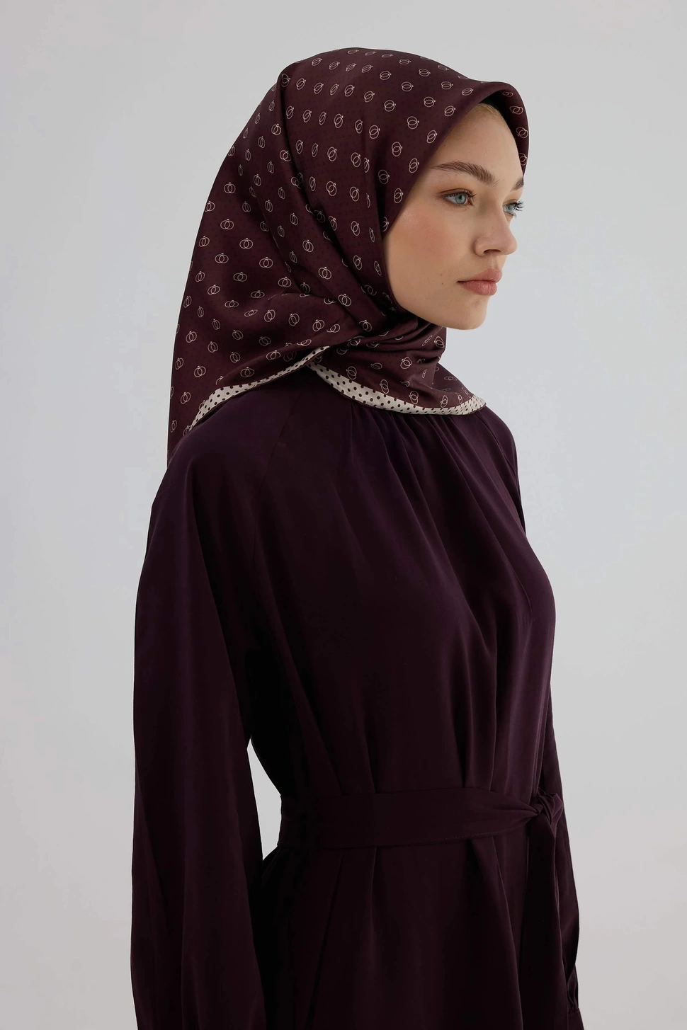 İpekhan Twill İpek Eşarp Bordo