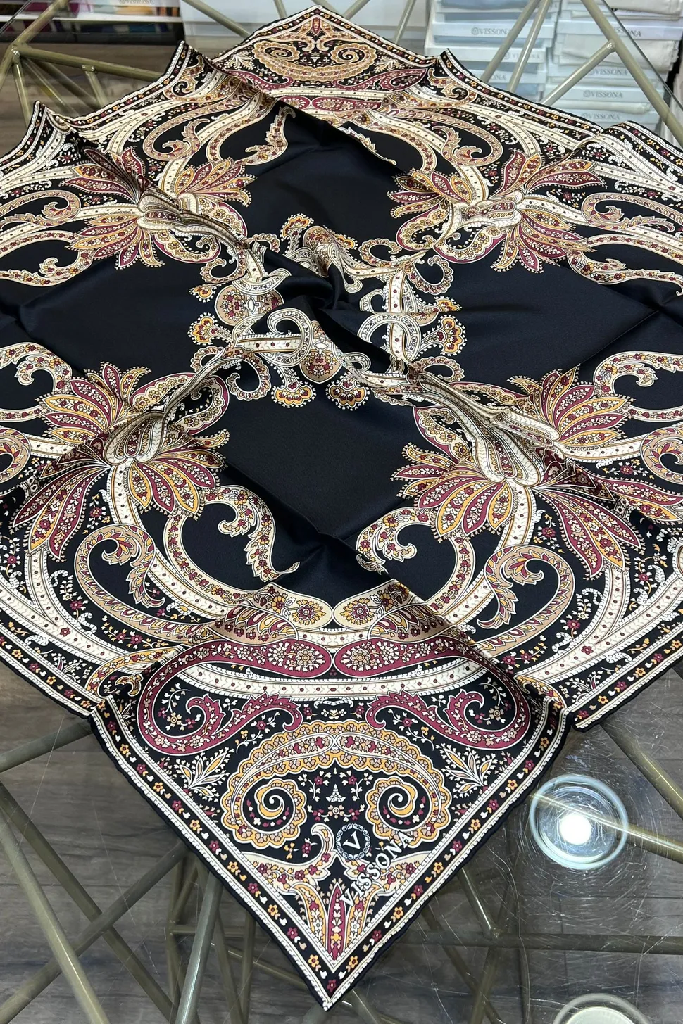 Vissona Twill İpek Eşarp 60777-2