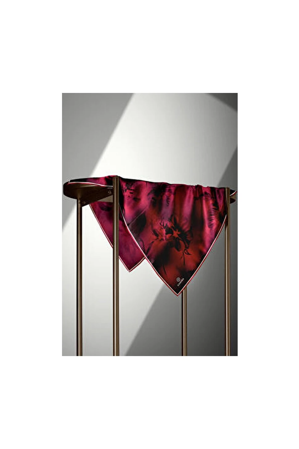 Vissona Twill İpek Eşarp Bordo