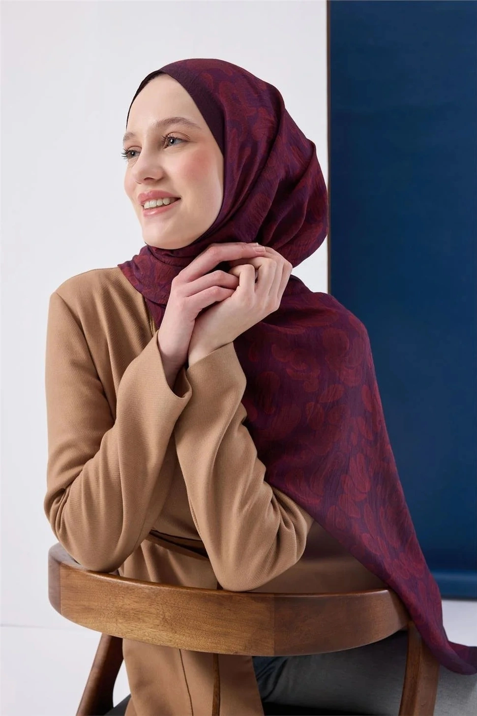 Silk Home Urban Hours Harmony Mürdüm Mayda Şal 190X70