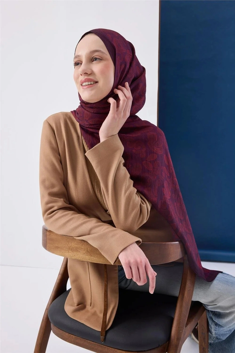 Silk Home Urban Hours Harmony Mürdüm Mayda Şal 190X70