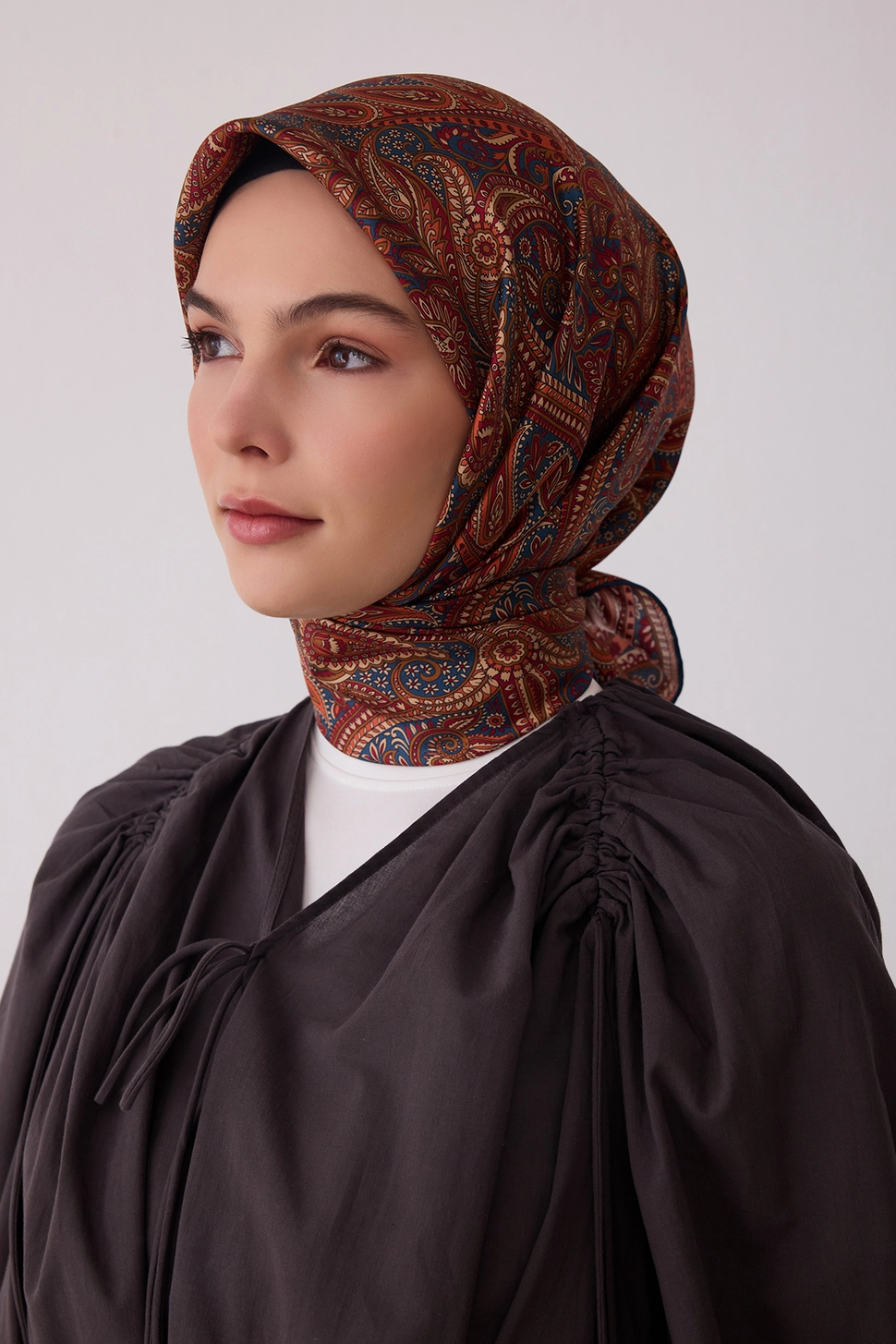 Belli Twill İpek Eşarp Kırmızı