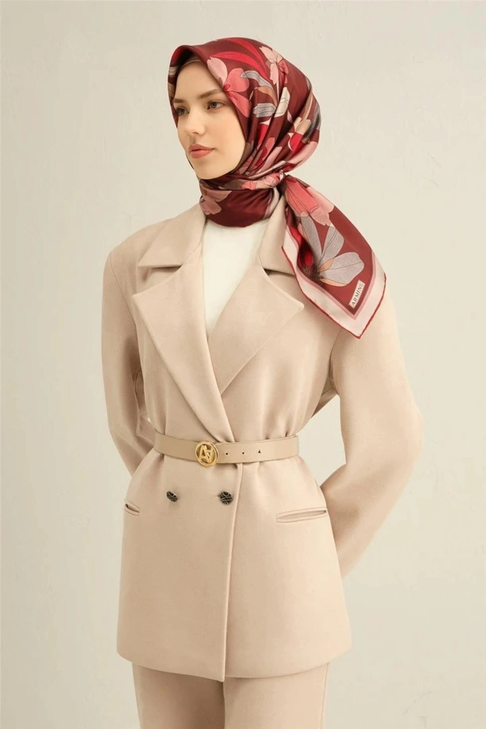 Armine Twill İpek Eşarp 9312-35