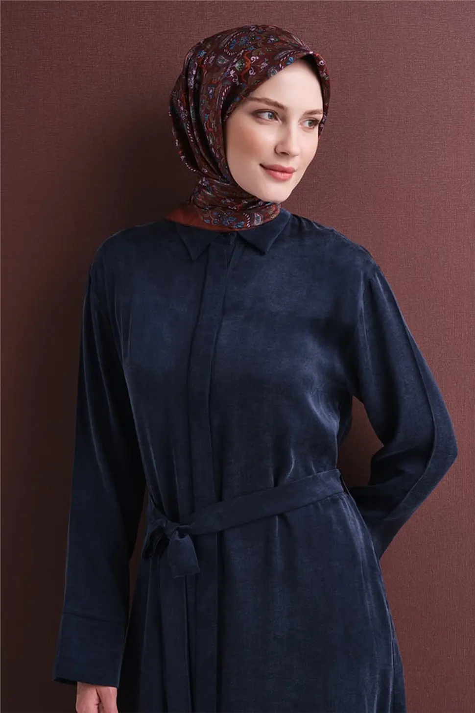 Armine Sura İpek Eşarp Kiremit, Taba