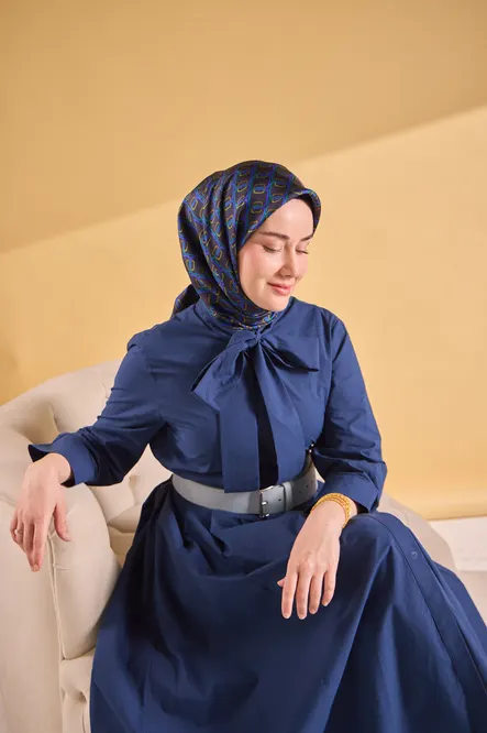 Silk Home Twill İpek Eşarp 11521-11 Zincir Morcivert