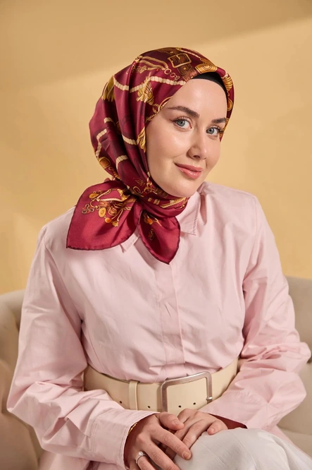 Silk Home Twill İpek Eşarp 11530-12 Vişne Çürüğü