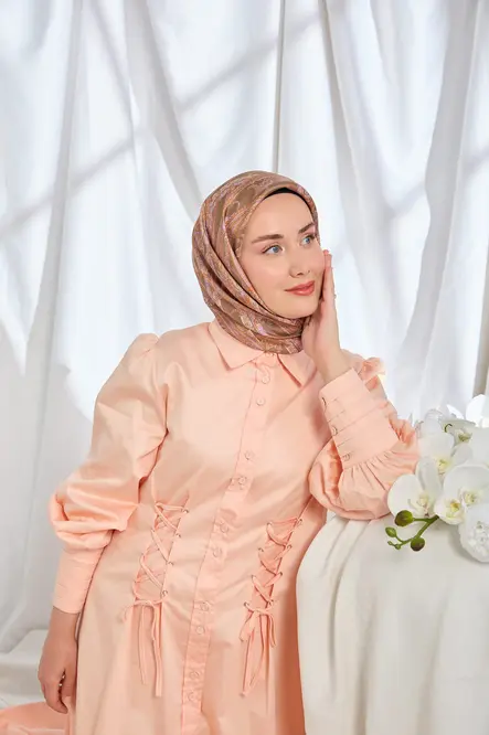Silk Home Twill İpek Eşarp Ottoman Paisley Yeşil Kahve