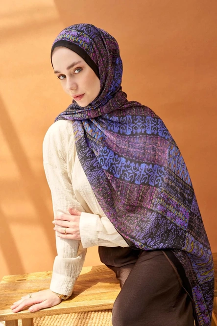 Silk Home Riva Şal Tencel Terra Siyah