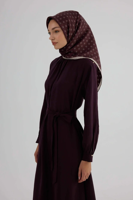 İpekhan Twill İpek Eşarp 53005 Bordo