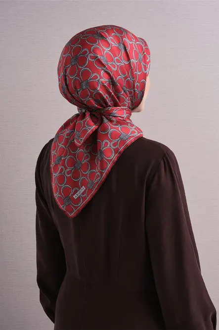 Armine Sura İpek Eşarp Kırmızı