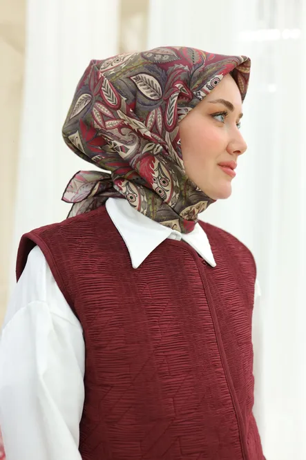Silk Home Twill İpek Eşarp 11456-27 Bordo