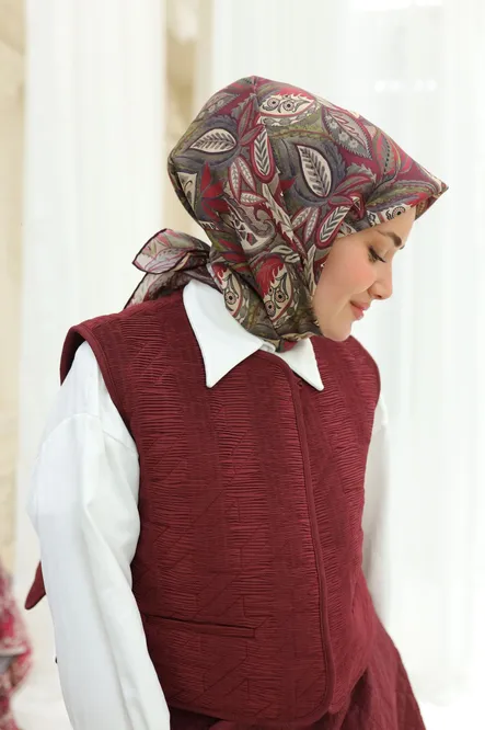 Silk Home Twill İpek Eşarp 11456-27 Bordo